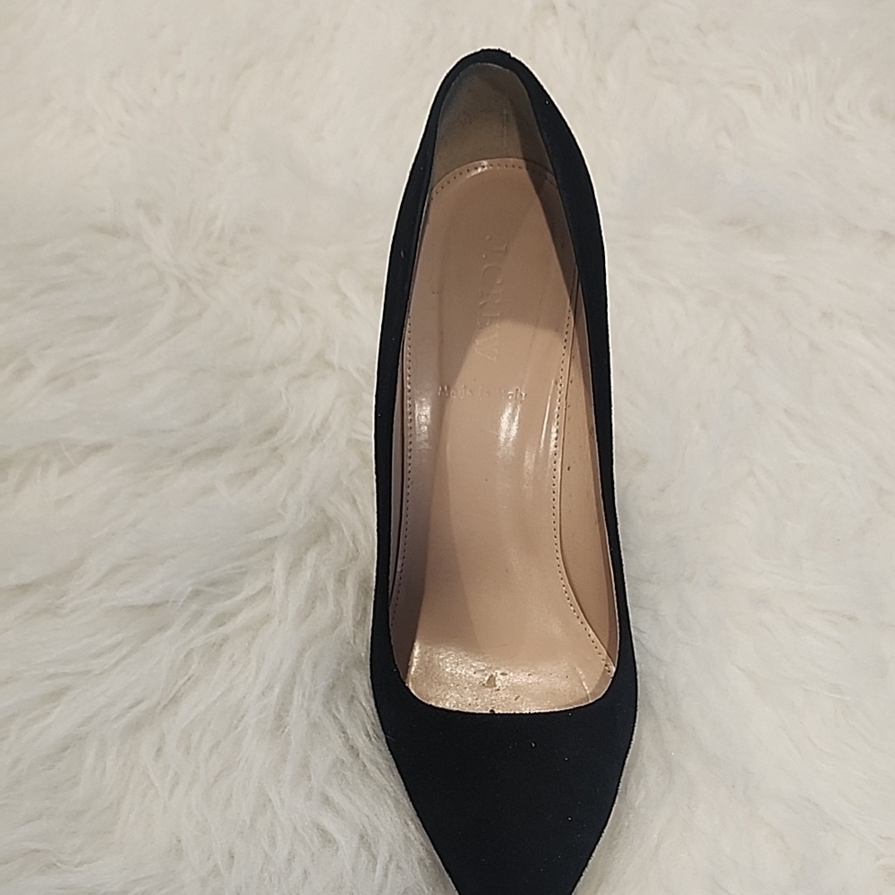 J. Crew Black Suede Heels